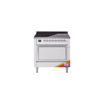 ILVE UNI366QNMPRAC Nostalgie II Noblesse 36 inch Induction Range  (Solid Door, RAL, Chrome)