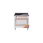 ILVE UNI366QNMPRAP Nostalgie II Noblesse 36 inch Induction Range  (Solid Door, RAL, Copper)