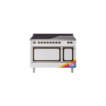 ILVE UNI486QNMPRAB Nostalgie II Noblesse 48 inch Induction Range  (Solid Door, RAL, Burnished)