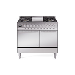 ILVE UPD40FQMPSSLP Professional Plus II 40" Dual Fuel Range (Liquid Propane, Solid Door, Stainless Steel)