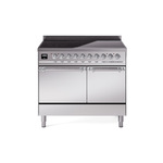 ILVE UPDI406QNMPSSC Nostalgie II 40" Induction Range (Solid Door, Stainless Steel, Chrome)