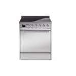 ILVE UPI304QNMPSSC Nostalgie II 30" Induction Range (Solid Door, Stainless Steel, Chrome)