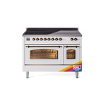 ILVE UPI486NMPRAB Nostalgie II 48" Induction Range  (Triple Glass Door, RAL, Burnished)