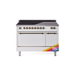 ILVE UPI486QNMPRAB Nostalgie II 48" Induction Range  (Solid Door, RAL, Burnished)