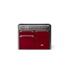 AGA AEL481INABCNB 48" Elise Induction Range with 6 cu. ft. Capacity, Residual Heat Inductor, Overheat Detection, Child Safety Lock, 9 Power Levels and Pan Detection (Cranberry, Antique Brass)