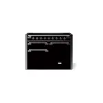 AGA AEL481INABMBL 48" Elise Induction Range with 6 cu. ft. Capacity, Residual Heat Inductor, Overheat Detection, Child Safety Lock, 9 Power Levels and Pan Detection (Matte Black, Antique Brass)