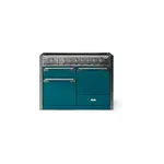 AGA AEL481INABSAL 48" Elise Induction Range with 6 cu. ft. Capacity, Residual Heat Inductor, Overheat Detection, Child Safety Lock, 9 Power Levels and Pan Detection (Salcombe Blue, Antique Brass)