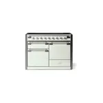 AGA AEL481INABWHT 48" Elise Induction Range with 6 cu. ft. Capacity, Residual Heat Inductor, Overheat Detection, Child Safety Lock, 9 Power Levels and Pan Detection (White, Antique Brass)