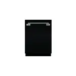 AGA AELTTDWBLK 24" Elise Dishwasher With 14 Place Settings, Third-Level Rack, Multi-Level Washing, Sensor monitors, Triple Filtration System, Condensate Quick Dry (Gloss Black)