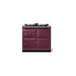 AGA AER7339AUB 39" AGA eR7 100 Classic Cast Iron Range with 2 Hotplates, Altrashell Coating, Touch-Screen Panel, 3 Ovens (Aubergine)