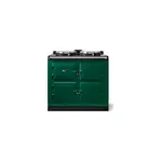 AGA AER7339BRG 39" AGA eR7 100 Classic Cast Iron Range with 2 Hotplates, Altrashell Coating, Touch-Screen Panel, 3 Ovens (British Racing Green)