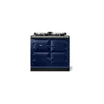 AGA AER7339DBL 39" AGA eR7 100 Classic Cast Iron Range with 2 Hotplates, Altrashell Coating, Touch-Screen Panel, 3 Ovens (Dark Blue)