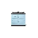 AGA AER7339DEB 39" AGA eR7 100 Classic Cast Iron Range with 2 Hotplates, Altrashell Coating, Touch-Screen Panel, 3 Ovens (Duck Egg Blue)