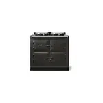 AGA AER7339PWT 39" AGA eR7 100 Classic Cast Iron Range with 2 Hotplates, Altrashell Coating, Touch-Screen Panel, 3 Ovens (Pewter)