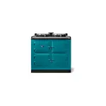 AGA AER7339SAL 39" AGA eR7 100 Classic Cast Iron Range with 2 Hotplates, Altrashell Coating, Touch-Screen Panel, 3 Ovens (Salcombe Blue)