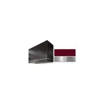 AGA AH4854LGECNBBN 48"W x 54"H Loge Wall Mount Box Style Hood with 1200 CFM, LED Lighting, Dishwasher Safe Commercial Style Baffle Filters, 3 Speed Electronic Touch Controls (Cranberry, Brushed Nickel)