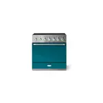 AGA AMC36INSAL 36" Mercury Induction Range with 5 Elements, 4.5 cu. ft. Capacity Oven, True European Convection and Storage Drawer (Salcombe Blue)