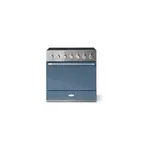 AGA AMC36INSTB 36" Mercury Induction Range with 5 Elements, 4.5 cu. ft. Capacity Oven, True European Convection and Storage Drawer (Stone Blue)