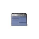 AGA AMC48DFCBB 48" Mercury Series Freestanding Dual Fuel Range with 5 Sealed Brass Burners, 17K BTU Power Burner, EasyClean Enamel, Three Ovens, 8-Pass Broiler, True European convection oven (Carnaby Blue)