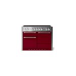 AGA AMC48INCNB 48" Mercury Freestanding Induction Range with 5 Induction Burners, 6 cu. ft. Capacity, Three Ovens, Child Lock, Overheat Detection, 7-Mode Multi-Function Oven, European Convection Oven, EasyClean Enamel (Cranberry)