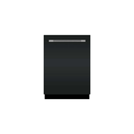 AGA AMCTTDWMBL 24" Mercury Built-In Dishwasher with 6 Cycles with 4 Options, Easy-Lift Adjustable Racks, Stemware Cradles, 14 Place Settings, Condensate Quick Dry, and Multi-Level Washing (Matte Black)