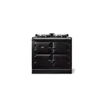 AGA AR7339BLK 39" AGA R7 100 Classic Cast Iron Range with 2 Hotplates, Altrashell Coating, Touch-Screen Panel, 3 Ovens with 24/7 Always-On Radiant Heat Collection (Black)