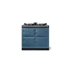 AGA AR7339DAR 39" AGA R7 100 Classic Cast Iron Range with 2 Hotplates, Altrashell Coating, Touch-Screen Panel, 3 Ovens with 24/7 Always-On Radiant Heat Collection (Darthmouth Blue)