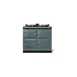 AGA AR7339SLT 39" AGA R7 100 Classic Cast Iron Range with 2 Hotplates, Altrashell Coating, Touch-Screen Panel, 3 Ovens with 24/7 Always-On Radiant Heat Collection (Slate)