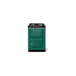 AGA ATC2DFBRG 24" City24 Cast Iron Dual Fuel Range with 2 Multi-Function Cast Iron Electric, Ovens Roasting/Baking Oven and Slow Cook Oven, 4 Burner Cooktop (British Racing Green)