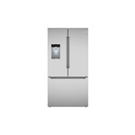 Bosch B36FD10ENS 36" 100 Series Smart Freestanding French Door Refrigerator with 26 cu. ft. Capacity, Anti-Fingerprint Finish, QuickIce Pro System and Bottle Fill in Stainless Steel