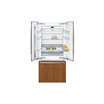 Bosch B36IT905NP Benchmark Series 36" Smart Built-In French Door Refrigerator with 19.4 cu. ft. Total Capacity, Energy Star, Home Connect, Digital Temperature Control, LED Lighting, Ice Maker and Optiflex Hinge in Panel Ready