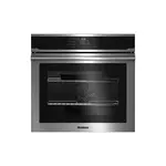 Blomberg BWOS30200SS 30" Single Electric Wall Oven with 3.9 cu. ft. Capacity, Self Clean, Pyro Proof Black Enamel Cavity and Sensitive Touch Button Control in Stainless Steel