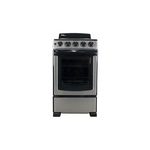 Danby DER203BSS 20" Electric Range with 4 Coil Elements, 2.3 cu. ft. Capacity, Push and Turn Safety Knobs, Pyrolytic Blue Oven Interior and ADA Compliant, in Stainless Steel