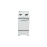 Danby DER203W 20" Electric Range with 4 Coil Elements, 2.3 cu. ft. Capacity, Push and Turn Safety Knobs, Pyrolytic Blue Oven Interior and ADA Compliant, in White