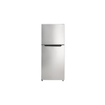 Danby DFF101B1BSLDB 24" Top Freezer Refrigerator with 10.1 cu. ft. Total Capacity, Frost Free, Adjustable Glass Shelves, in Stainless Steel