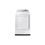 Samsung DVE47CG3500W 27" Smart Electric Dryer with 7.4 cu. ft. Capacity, Sensor Dry, Child Lock, 10 Preset Drying Cycle and Reversible Door (White)