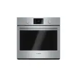 Bosch HBL5451UC 30" 500 Series Single Electric Wall Oven with 4.6 Cu Ft. Capacity, Genuine European Convection, Heavy-Duty Metal Knobs, and Self Clean, in Stainless Steel