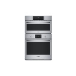 Bosch HBL5754UC 30" 500 Series Combination Double Wall Oven with 6.2 cu. ft. Total Capacity, Upper Speed Oven, Convection Pro and Sensor Cook in Stainless Steel