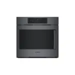 Bosch HBL8444LUC 30" 800 Series Smart Single Wall Oven with 4.6 cu. ft. Capacity, Air Fry, Home Connection, SideOpening Door and Temperature Probe in Black Stainless Steel (Left Hinge)