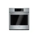 Bosch HBN8451UC 800 Series 27" Built-in Electric Single Wall Oven with 3.9 cu. ft., Convection, QuietClose Door, Telescopic Rack, ADA Compliant, in Stainless Steel