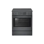 Bosch HEI8046U 30" 800 Series Slide-in Electric Range with 5 Elements, 4.6 cu. ft. Capacity, European Convection and Warming Drawer (Black Stainless Steel)