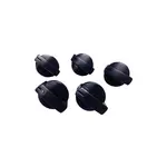 Bosch HEZ27751 Cooktop Control Knob Kit, Set of five knobs with Black Stainless Steel Finish