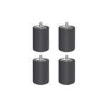 Bosch HEZ8LLUC Black Stainless Steel Range Feet - Set of 4