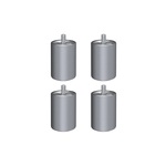 Bosch HEZ9LLUC Stainless Steel Range Feet - Set of 4