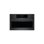 Bosch HMC80242UC 30" 800 Series Speed Oven with 1.6 cu. ft. Capacity, SpeedChef, Child Lock, Turntable, and Flush Installation (Black Stainless Steel)