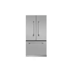 AGA MELFDR23SS 36" Elise Counter Depth French Door Refrigerator With Storage Drawer, 12 Temperature Settings, 22.2 cu. ft. Capacity, Adjustable Glass Shelves, Theatre-Style Interior Lighting, Humidity-Controlled Crisper Drawers (Stainless Steel)