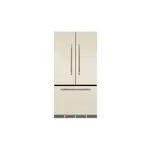 AGA MMCFDR23IVY 36" Mercury Counter Depth French Door Refrigerator with 22.2 cu. ft. Total Capacity, 12 Temperature Settings, Adjustable Glass Shelves, Filtration Systems, Integrated Alarm System, Ice Maker (Ivory)