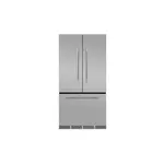 AGA MMCFDR23SS 36" Mercury Counter Depth French Door Refrigerator with 22.2 cu. ft. Total Capacity, 12 Temperature Settings, Adjustable Glass Shelves, Filtration Systems, Integrated Alarm System, Ice Maker (Stainless Steel)