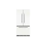 AGA MMCFDR23WHT 36" Mercury Counter Depth French Door Refrigerator with 22.2 cu. ft. Total Capacity, 12 Temperature Settings, Adjustable Glass Shelves, Filtration Systems, Integrated Alarm System, Ice Maker (White)