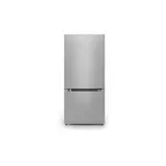 Midea MRB19B7AST 30" Bottom Mount Refrigerator with 18.7 cu. ft. Total Capacity, Electronic Control, Frost Free Auto Defrost, LED Interior Lighting, Reversible Door Swing, Crisper Drawer, Energy Star (Stainless Steel)